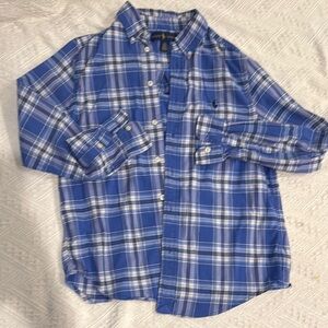 Polo by Ralph Lauren Men's Blue Plaid Shirt
